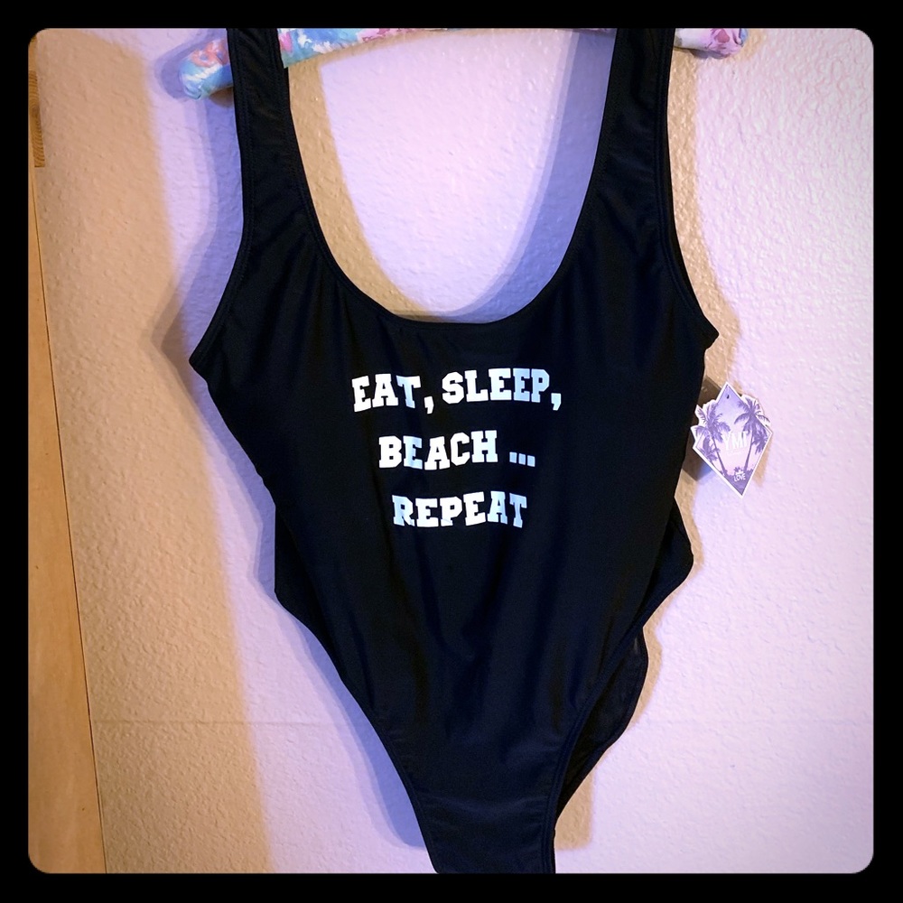 Black one piece NWT